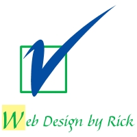 web design by rick's Logo