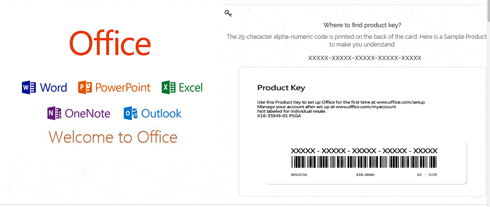 Install Office with Product Key