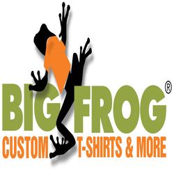 Big Frog Custom T-Shirts & More of Selden's Logo