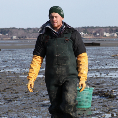 Kevin farming oysters