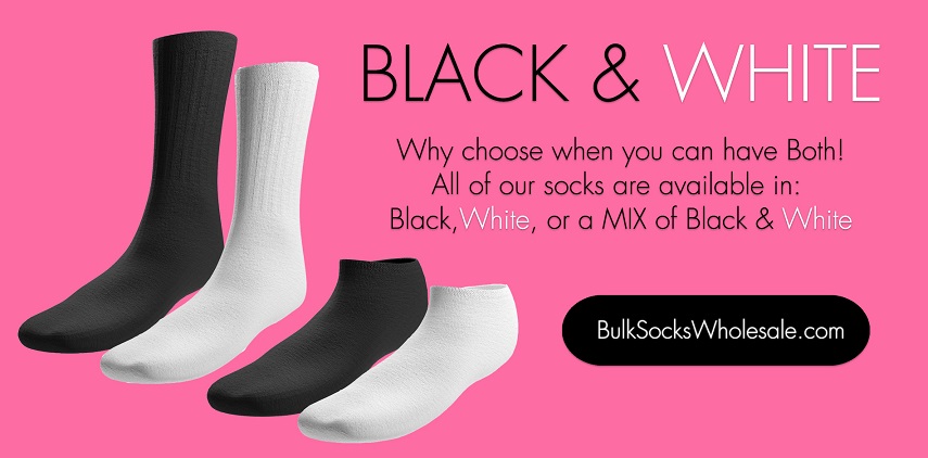 You dont have to choose between Black OR White socks anymore