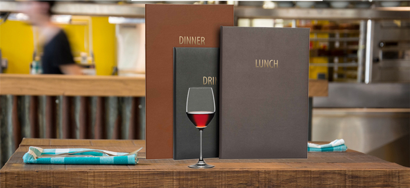 Faux Leather Menu Covers