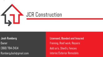 JCR Construction's Logo