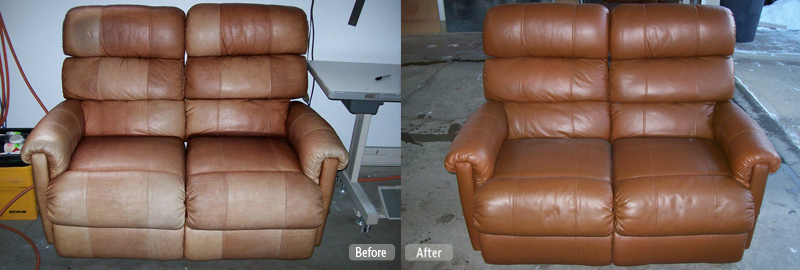 leather furniture re-dye