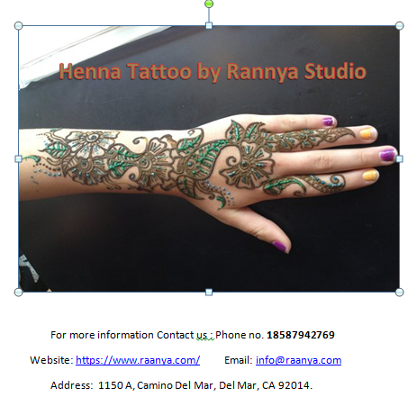 Henna Tattoo by Raanya Studio