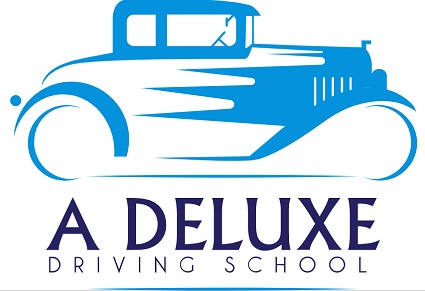 A Deluxe Driving School's Logo