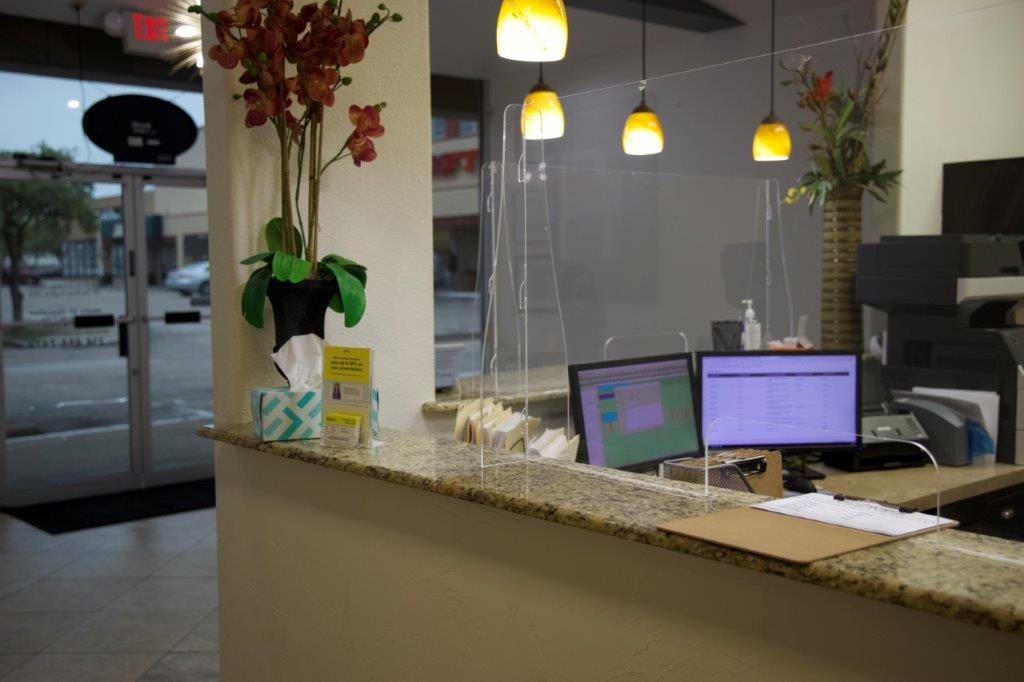 Reception center and check out office at Glow Dental and Orthodontics