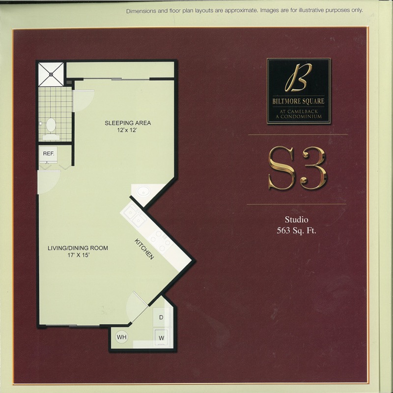1-Bedroom, 2-Bedroom, and 3-Bedroom Condo Unit Floor Plans
