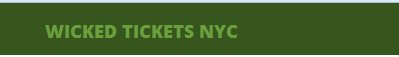 Wicked Tickets NYC's Logo