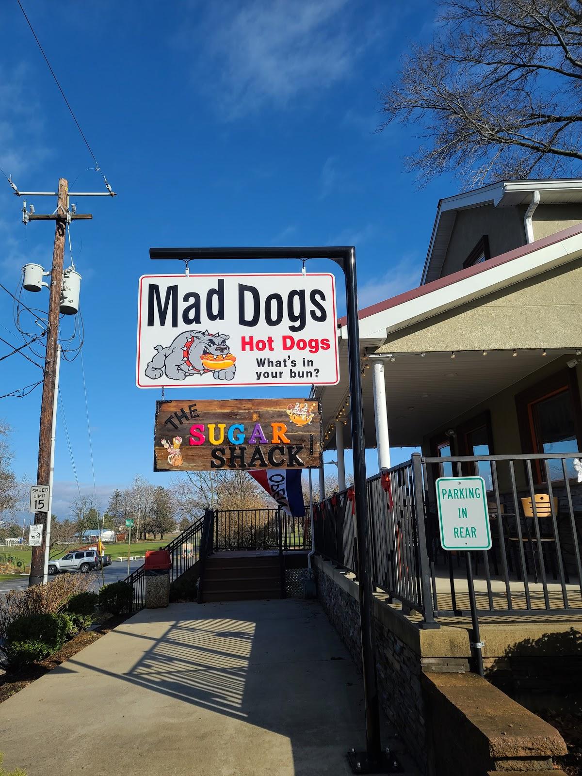 Mad Dogs Hot Dogs & Sugar Shack's Logo